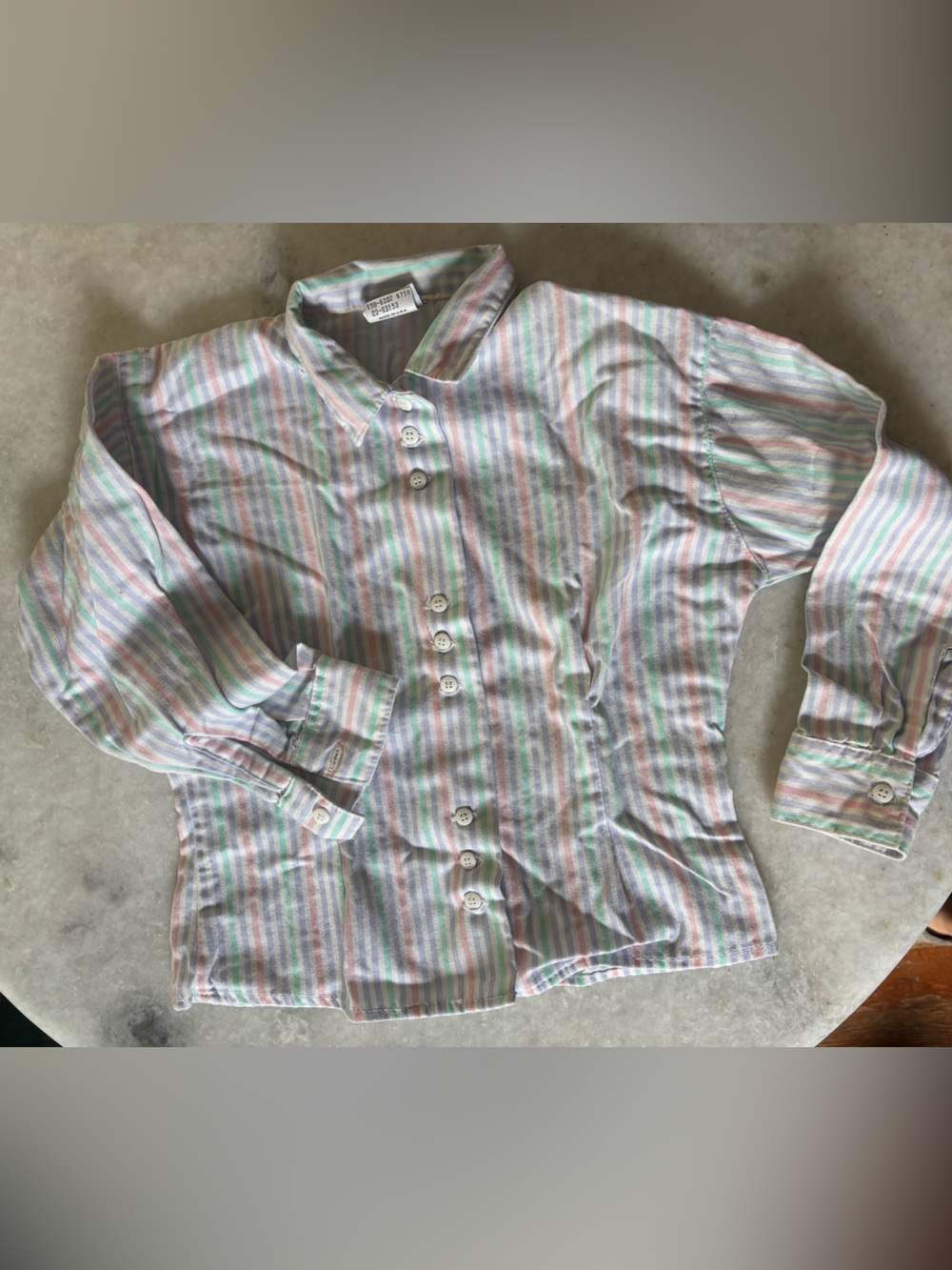 Vintage Osh Kosh Girls striped shirt, size: 7